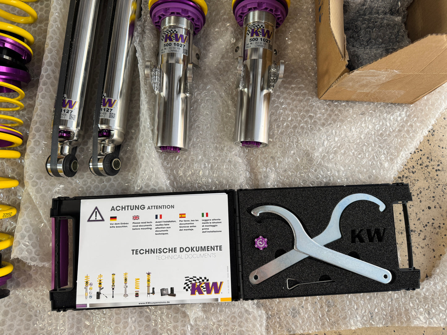 KW Suspension V3 Coilover Kit Bundle Honda Civic Type R 2017-2024 w/ Cancellers