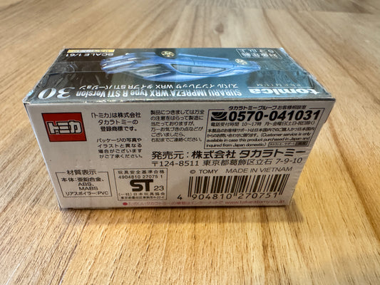Tomica Subaru Impreza WRX Type R STi Version PREMIUM #30
