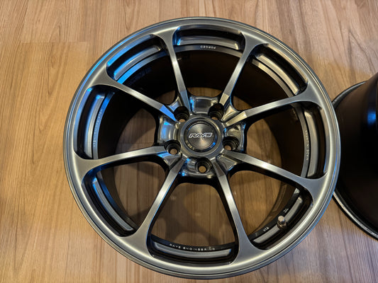 Volk Racing NE24 - 18x9.5 / +45 / 5x120 - Shining Black Metal (FL5/FK8 Civic Type R Fitment)