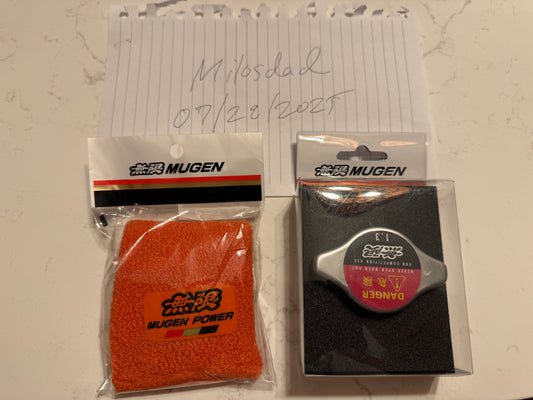 Mugen Radiator Cap + Mugen Reservoir Tank Cover Package