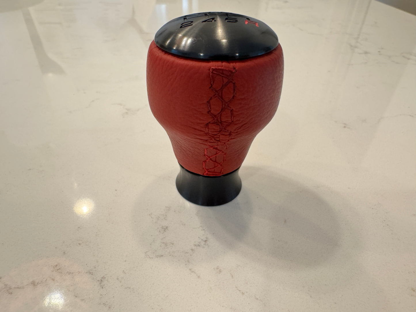 Genuine Honda 2023+ Civic Type-R FL5 Leather Shift Knob (Red) - 08U92-T60-110 - USED