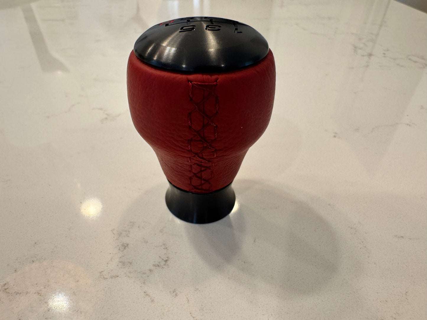 Genuine Honda 2023+ Civic Type-R FL5 Leather Shift Knob (Red) - 08U92-T60-110 - USED