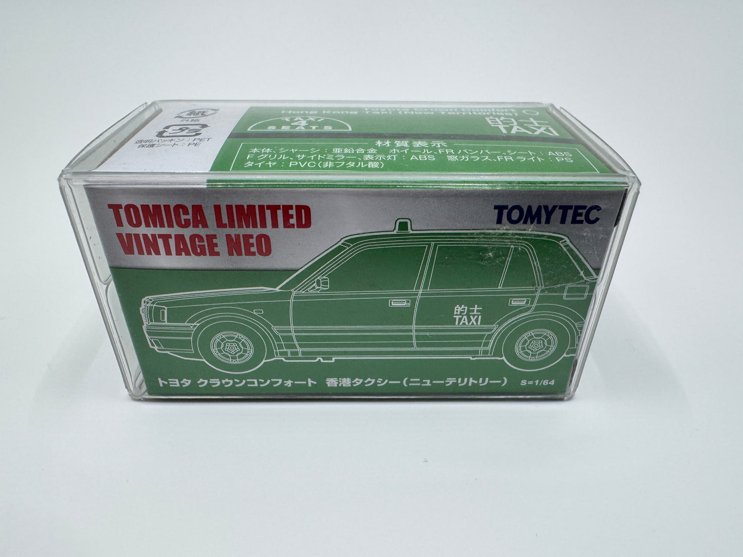 1:64 Tomica Limited Tomytec Toyota Crown Comfort Hong Kong Taxi New Territories